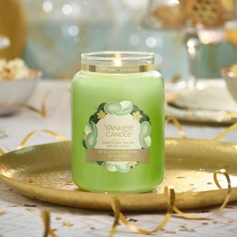 Yankee Candle LIMITED EDITION Honeydew Melon Large Jar Extra Image 1
